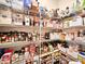 Pantry with multiple shelves containing an abundance of food, beverages, and kitchen supplies at 5062 Gribble Ln, Lancaster, SC 29720