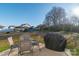 Spacious backyard with patio furniture, grill, above ground pool, and large yard at 5413 Austin Rd # 4, Monroe, NC 28112