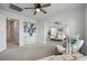 Large, bright bedroom with great natural light and a comfortable sitting area adjacent to it at 6416 Willow Pin Ln, Huntersville, NC 28078