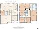 Detailed floor plan showcasing layout of the home, including dimensions of rooms and areas at 6416 Willow Pin Ln, Huntersville, NC 28078