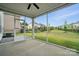 Screened in porch overlooking the backyard at 6416 Willow Pin Ln, Huntersville, NC 28078