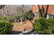 Serene garden area featuring a bench, birdbath, and beautiful landscaping at 700 Valleyview Dr # 1, Albemarle, NC 28001