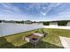 Large backyard featuring garden beds, a privacy fence, manicured lawn, and ample space for outdoor activities at 7315 Amberly Hills Rd, Charlotte, NC 28215