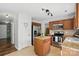 Updated kitchen with stainless steel appliances, granite counters, and tile flooring at 8381 Chatsworth Dr, Indian Land, SC 29707