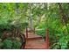 Landscaped wooden path leading through greenery at 8744 Barrister Way, Charlotte, NC 28216