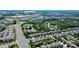 Aerial view of a neighborhood near Charlotte Premium Outlets, showing houses and landscape at 8916 Inverness Bay Rd, Charlotte, NC 28278