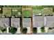 Birds eye view of a home with fenced in back yard and landscaping at 8916 Inverness Bay Rd, Charlotte, NC 28278