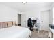 Bright bedroom with neutral walls and carpet flooring at 8916 Inverness Bay Rd, Charlotte, NC 28278