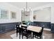 Dining area showcasing stylish decor, perfect for intimate gatherings at 8916 Inverness Bay Rd, Charlotte, NC 28278