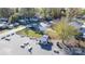 Aerial view of parking lot with picnic tables, convenient for community gatherings and events at 108 Sailors Ct # 108 B, Mount Gilead, NC 27306