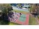 Aerial view of the tennis court and mini golf course in this amenity-rich community at 108 Sailors Ct # 108 B, Mount Gilead, NC 27306