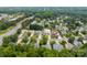 Expansive aerial view of a residential neighborhood surrounded by lush greenery and mature trees at 1321 Land Grant Rd, Charlotte, NC 28217