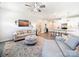 Comfortable living room with contemporary furnishings and a seamless transition to the modern kitchen at 1456 Augustus Beamon Dr, Indian Trail, NC 28079