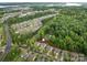 Stunning aerial view of the neighborhood highlighting the home's location near lush greenery and community amenities at 15630 Oleander Dr, Charlotte, NC 28278