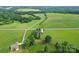 Panoramic aerial shot of a home on a vast landscape with distant views at 1825 Smyre Farm Rd, Newton, NC 28658