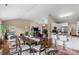 Open living space with dining area, stainless steel appliances and bar seating at 1825 Smyre Farm Rd, Newton, NC 28658