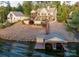 Beautiful waterfront estate with a private dock, lush landscaping, and stunning architectural design. For sale canopy 2025 at 204 Ridge Dr # 12 12-1 12-2, Troy, NC 27371