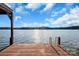 Dock with ladder providing direct access to the water for swimming and enjoying the lake scenery at 204 Ridge Dr # 12 12-1 12-2, Troy, NC 27371