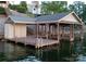 Well-maintained boat dock on the lake, offering easy access for boating and water activities. For sale canopy 2025 at 204 Ridge Dr # 12 12-1 12-2, Troy, NC 27371