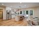 Bright kitchen featuring stainless steel appliances, a kitchen island and natural light at 2200 Capes Cove Dr, Sherrills Ford, NC 28673