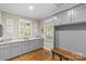 Well-appointed mudroom with cabinetry, counter space, and natural light streaming through the window at 2414 Bay St, Charlotte, NC 28205