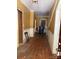 Hallway with hardwood flooring and trim detailing at 273 E Main Ave, Taylorsville, NC 28681