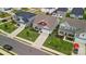 Aerial view of a lovely home in a suburban neighborhood with lush landscaping and ample parking at 4046 Starfire Ln, Rock Hill, SC 29732