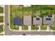 Overhead view of homes in a suburban neighborhood showcasing manicured lawns and proximity to amenities at 4046 Starfire Ln, Rock Hill, SC 29732