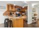 Kitchen with wood countertops, wooden cabinets, and stainless steel appliances at 4235 Howie Cir, Charlotte, NC 28205