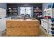 This kitchen features an island and space for modern appliances at 514 S Martin St, Shelby, NC 28150