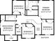 Second floor floorplan featuring primary bedroom, three additional bedrooms, and bonus room/bedroom 5 at 6309 Crosshall Pl, Waxhaw, NC 28173