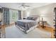 Tranquil bedroom with vaulted ceilings, natural light, and hardwood floors, creating a relaxing atmosphere at 6647 Gaywind Dr, Charlotte, NC 28226