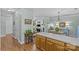 Open-concept living room featuring a view of the living, dining, and kitchen areas at 6827 Dunton St, Huntersville, NC 28078
