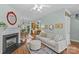 Open-concept living room flowing into the dining area and kitchen, perfect for entertaining at 6827 Dunton St, Huntersville, NC 28078