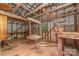 Rustic shed with wooden beams, offering versatile storage and workspace at 6934 Lockhart Rd, Sharon, SC 29742