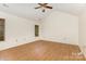 Bright bedroom featuring a vaulted ceiling and natural light at 7226 Reedy Creek Rd, Charlotte, NC 28215