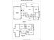 Detailed floor plan of the two-story house, showcasing room dimensions and layout at 104 Arbor Dr, Waxhaw, NC 28173