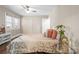 Bedroom featuring gleaming hardwood floors, a ceiling fan and good lighting at 108 Greenwood Ave, Belmont, NC 28012