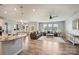 Bright and airy living room featuring hardwood floors and an open floor plan at 11101 Crane Creek Dr, Charlotte, NC 28278