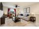 Bright living room with neutral paint, stylish furniture, area rug, and natural light at 11101 Crane Creek Dr, Charlotte, NC 28278