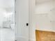 Bright bathroom featuring soaking tub, double vanity, and view to the walk-in closet at 13702 Tranquil Day Dr, Matthews, NC 28105