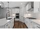 Beautiful kitchen featuring white cabinets, a large island, stainless steel appliances, and a modern design at 2092 Fordhill St, Rock Hill, SC 29732