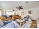 Bright living room with hardwood floors, stylish seating, open concept, and a cozy atmosphere at 2702 Oxborough Dr, Matthews, NC 28105