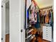 Walk-in closet with shelving and shoe rack at 2968 Grace St, Claremont, NC 28610