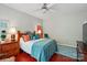 Bedroom with hardwood floors, ceiling fan, and good lighting at 31415 Royal Tern Ln, Fort Mill, SC 29707