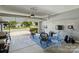 A look into the garage space and out into the neighborhood at 31415 Royal Tern Ln, Fort Mill, SC 29707
