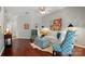 Bright living room with hardwood floors, stylish seating, and contemporary decor, inviting relaxation at 31415 Royal Tern Ln, Fort Mill, SC 29707