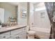Stylish bathroom with tub, shower, and modern fixtures; a serene and clean design at 3315 Whispering Creek Dr # 95, Wesley Chapel, NC 28079