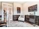 Modern home office with stylish desk, comfortable chair, and sleek decorative accents at 3315 Whispering Creek Dr # 95, Wesley Chapel, NC 28079