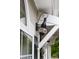 Close-up of the home's exterior lantern lighting and architectural details at 3716 Hamilton Dr, Gastonia, NC 28052